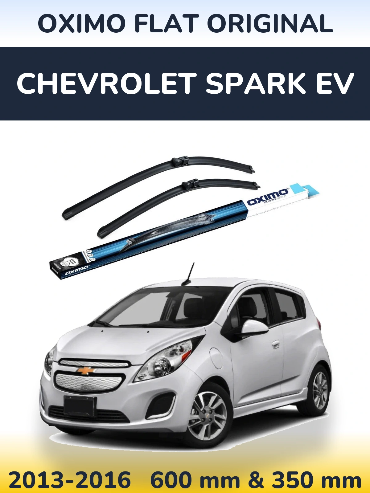 Komplet przednich wycieraczek Oximo Flat Original 600 & 350 mm do Chevrolet Spark EV 2013-2016