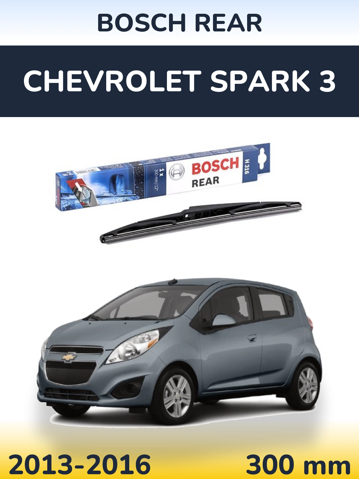 Tylna wycieraczka BOSCH Rear 300 mm do Chevrolet Spark 3 2013-2016