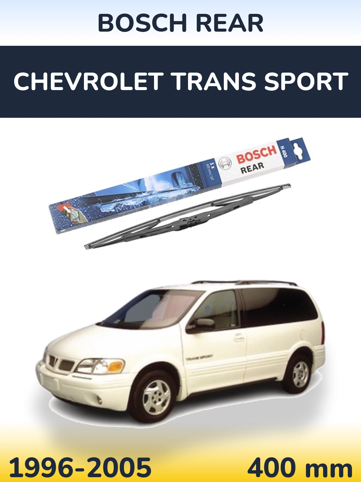 Rear wiper blade BOSCH Rear 400 mm for Chevrolet Trans Sport 1996-2005