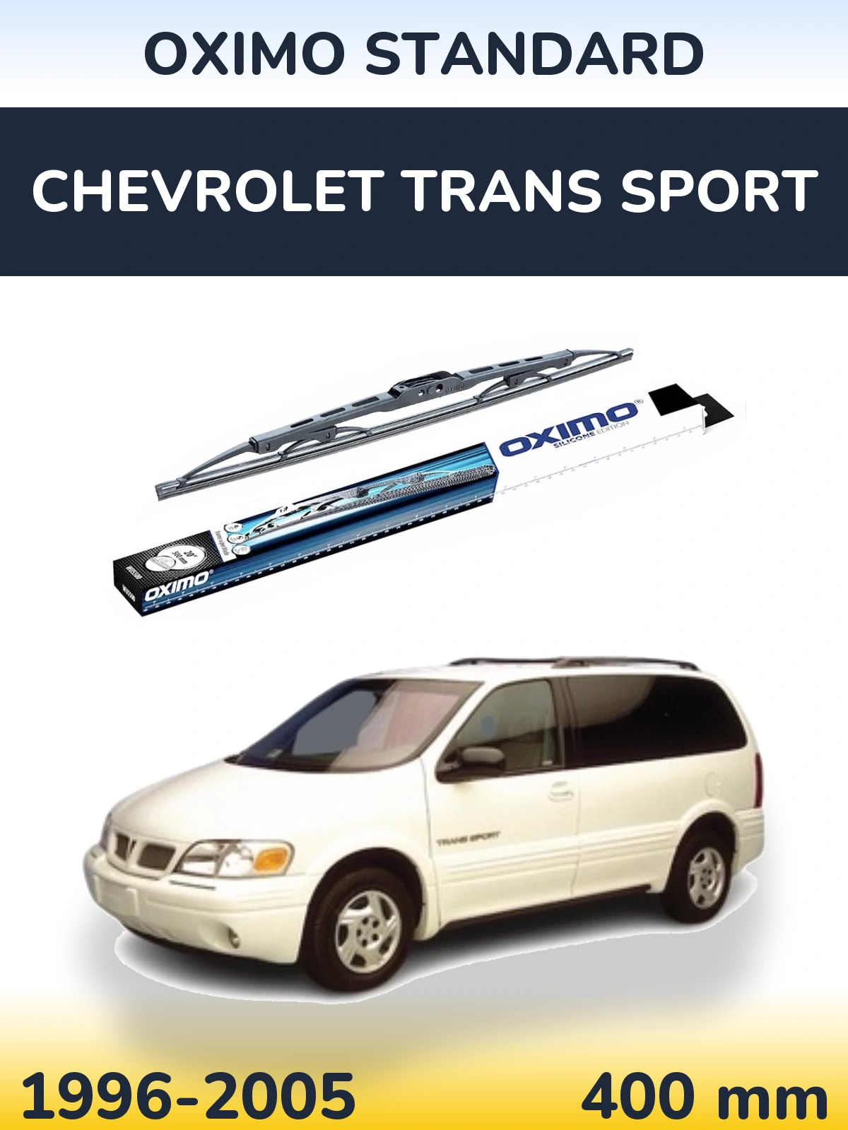 Tylna wycieraczka Oximo Standard 400 mm do Chevrolet Trans Sport 1996-2005