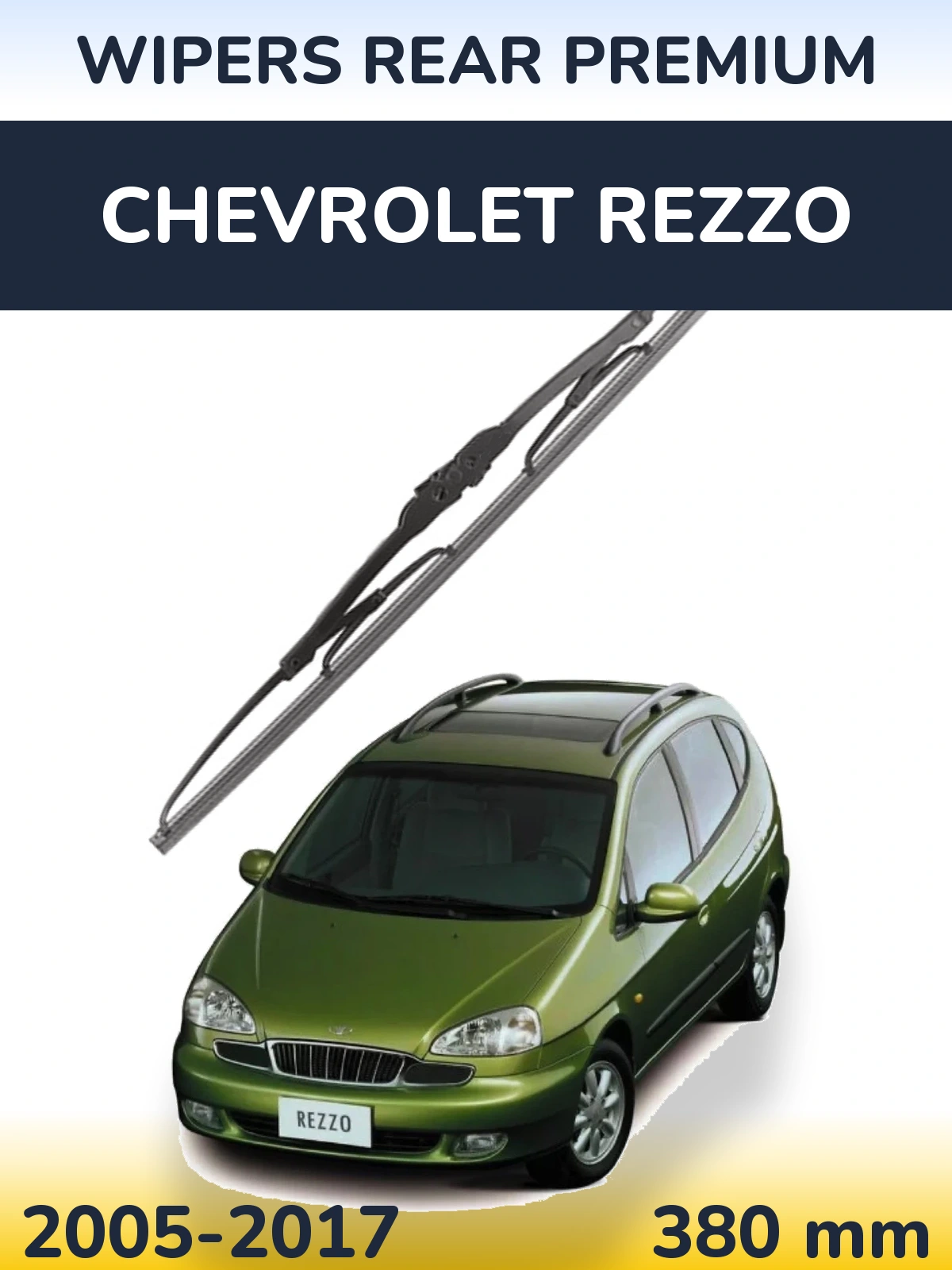 Задний дворник WIPERS REAR PREMIUM 380 мм для Chevrolet Rezzo 2005-2017