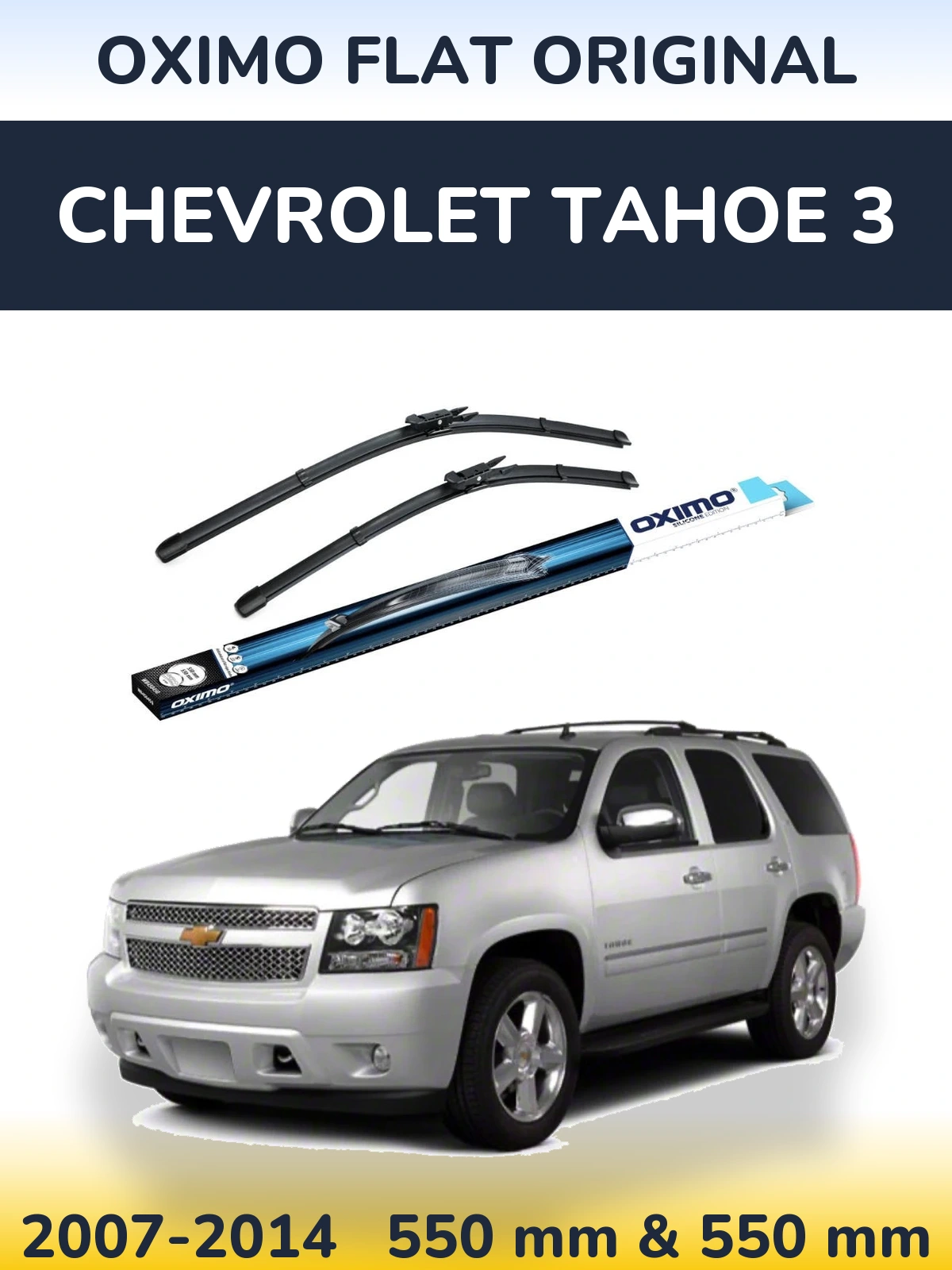 Komplet przednich wycieraczek Oximo Flat Original 550 & 550 mm do Chevrolet Tahoe 3 2007-2014