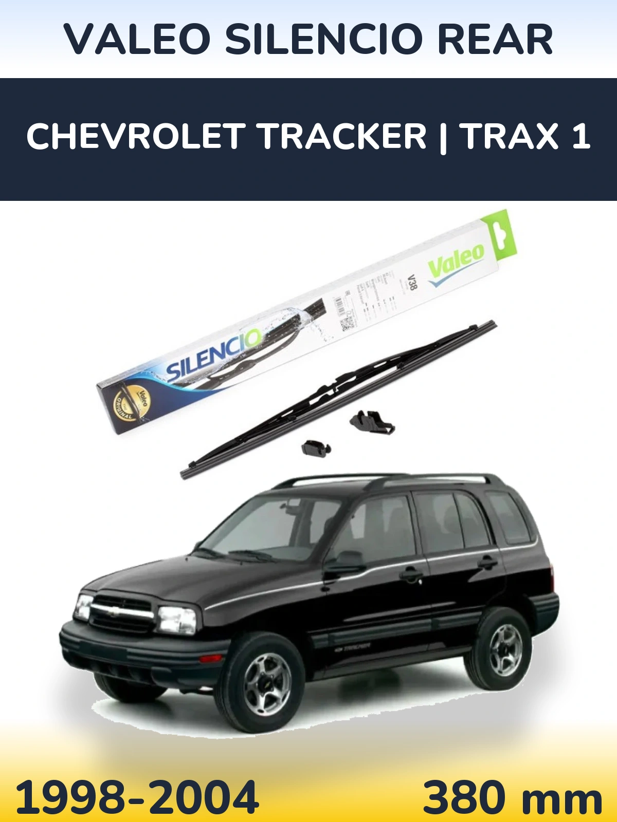 Tylna wycieraczka Valeo Silencio Rear 380 mm do Chevrolet Tracker | Trax 1 1998-2004