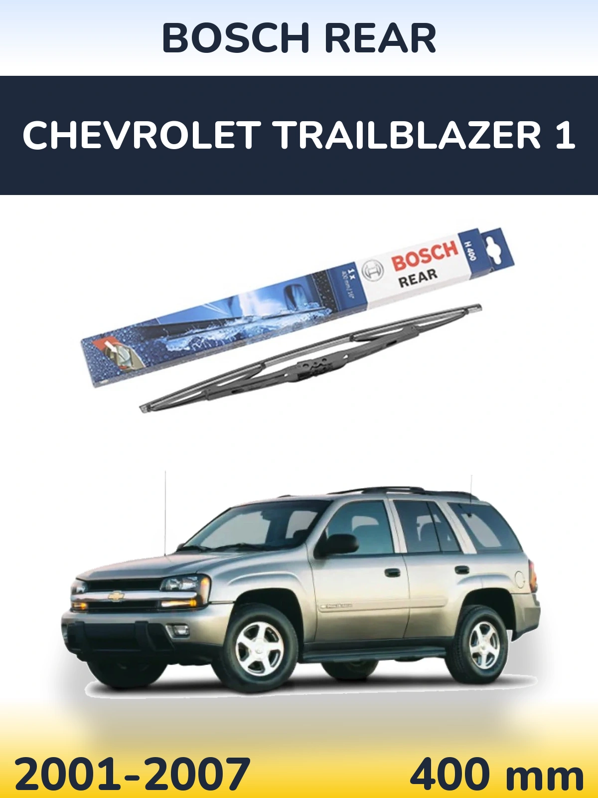 Tylna wycieraczka BOSCH Rear 400 mm do Chevrolet TrailBlazer 1 2001-2007