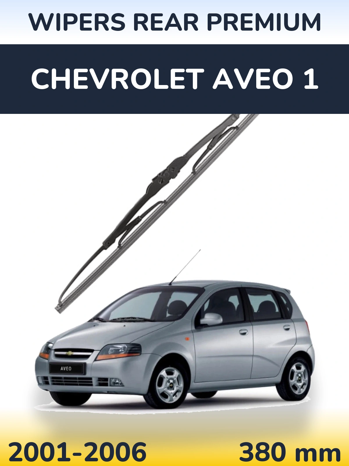 Tylna wycieraczka WIPERS REAR PREMIUM 380 mm do Chevrolet Aveo 1 2001-2006