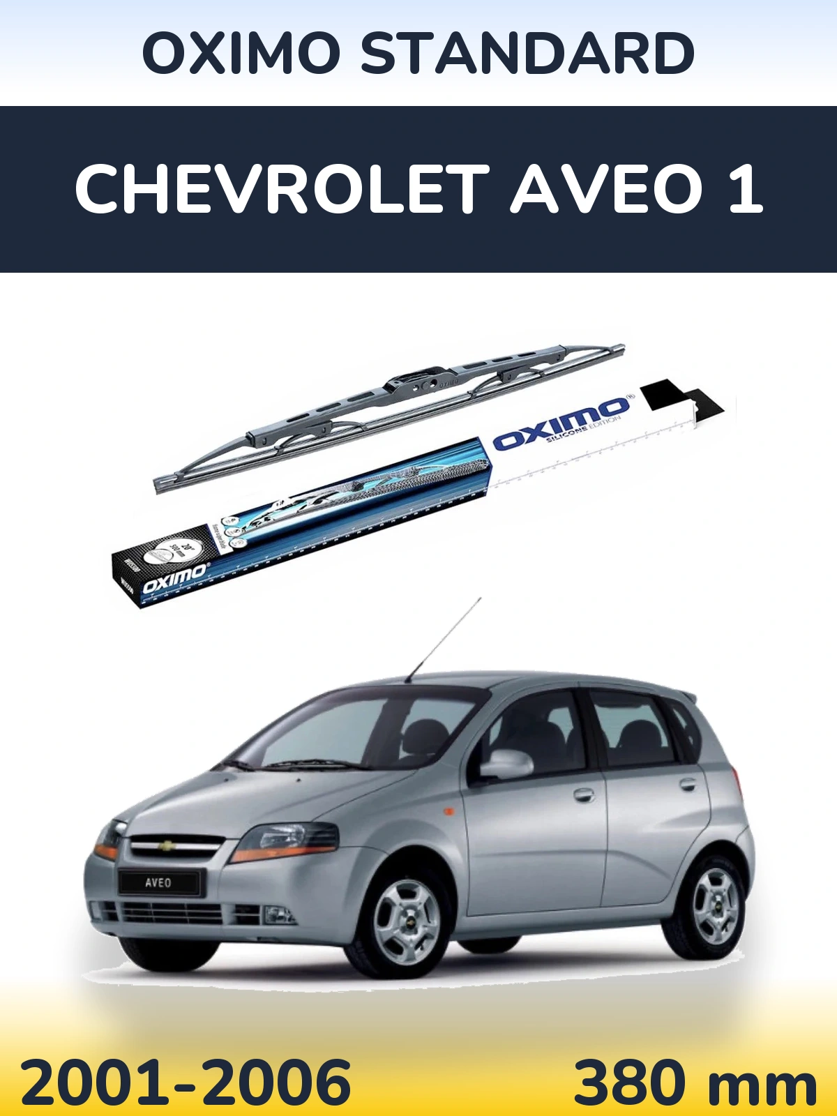 Tylna wycieraczka Oximo Standard 375 mm do Chevrolet Aveo 1 2001-2006
