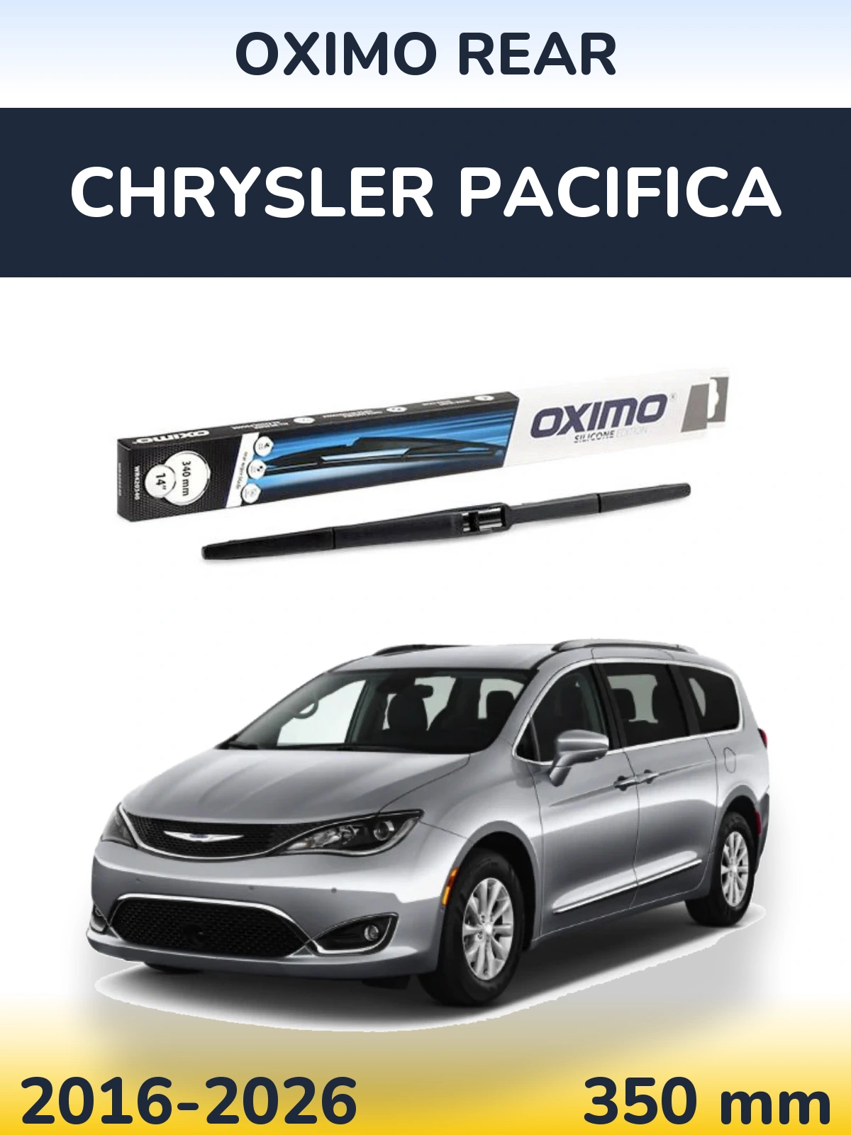 Задний дворник Oximo Rear 350 мм для Chrysler Pacifica 2016-2026