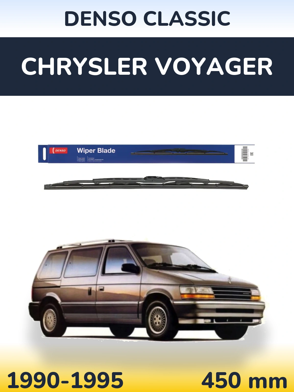 Tylna wycieraczka Denso Classic 450 mm do Chrysler Voyager 1990-1995