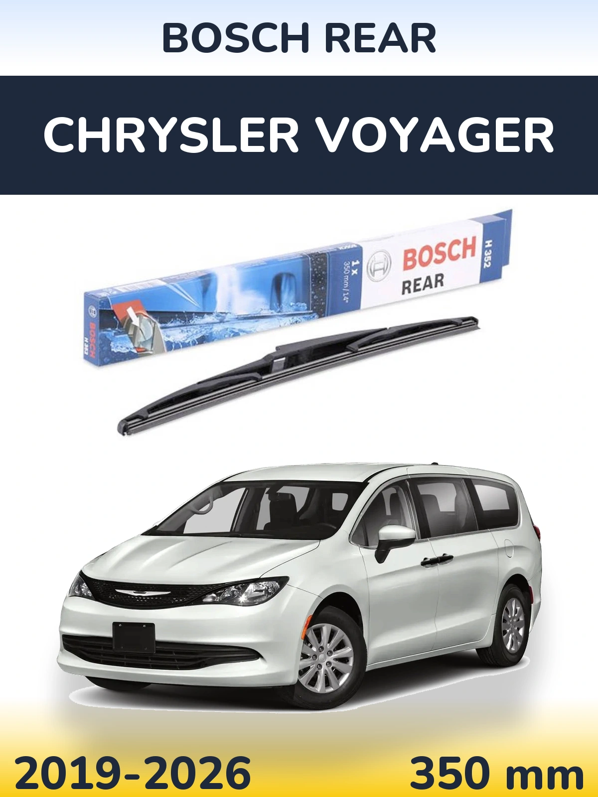 Tylna wycieraczka BOSCH Rear 350 mm do Chrysler Voyager 2019-2026