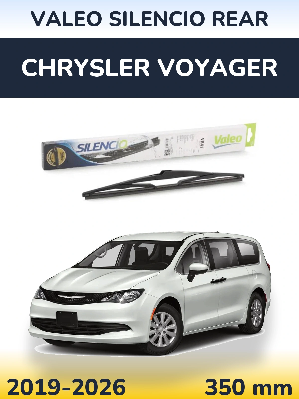 Tylna wycieraczka Valeo Silencio Rear 345 mm do Chrysler Voyager 2019-2026
