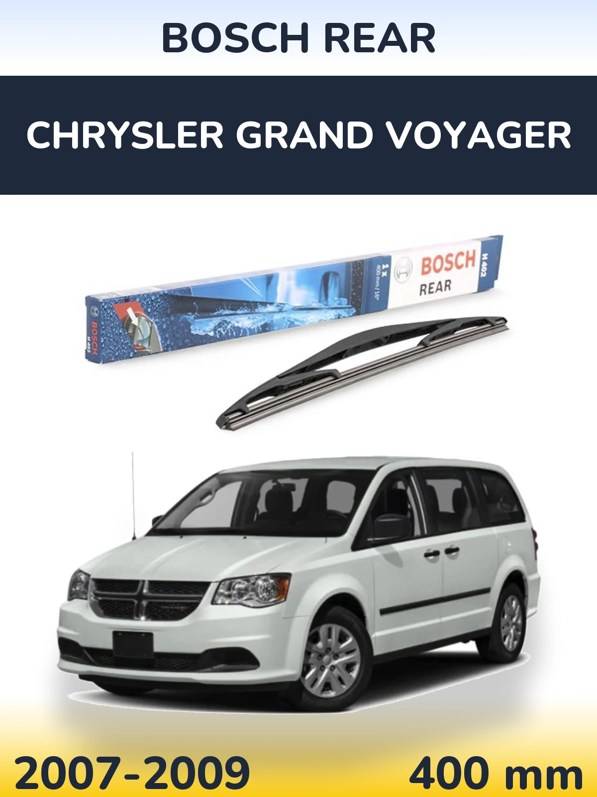 Tylna wycieraczka BOSCH Rear 400 mm do Chrysler Grand Voyager 2007-2009