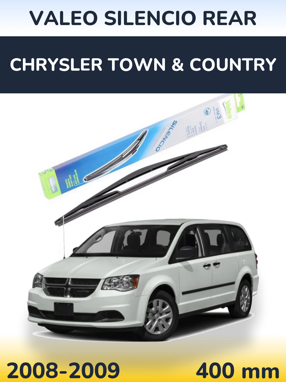 Tylna wycieraczka Valeo Silencio Rear 400 mm do Chrysler Town & Country 2008-2009