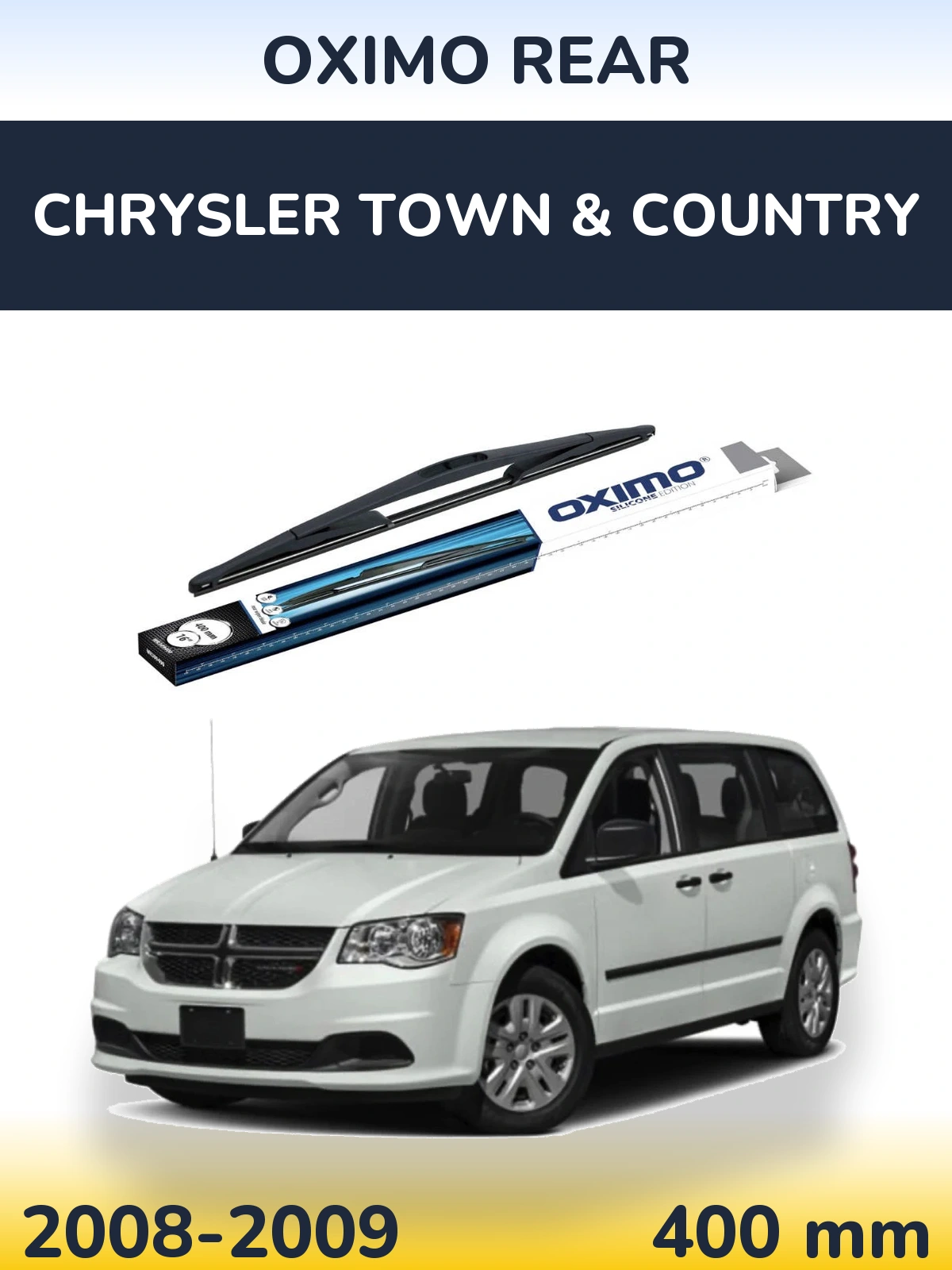 Задний дворник Oximo Rear 400 мм для Chrysler Town & Country 2008-2009