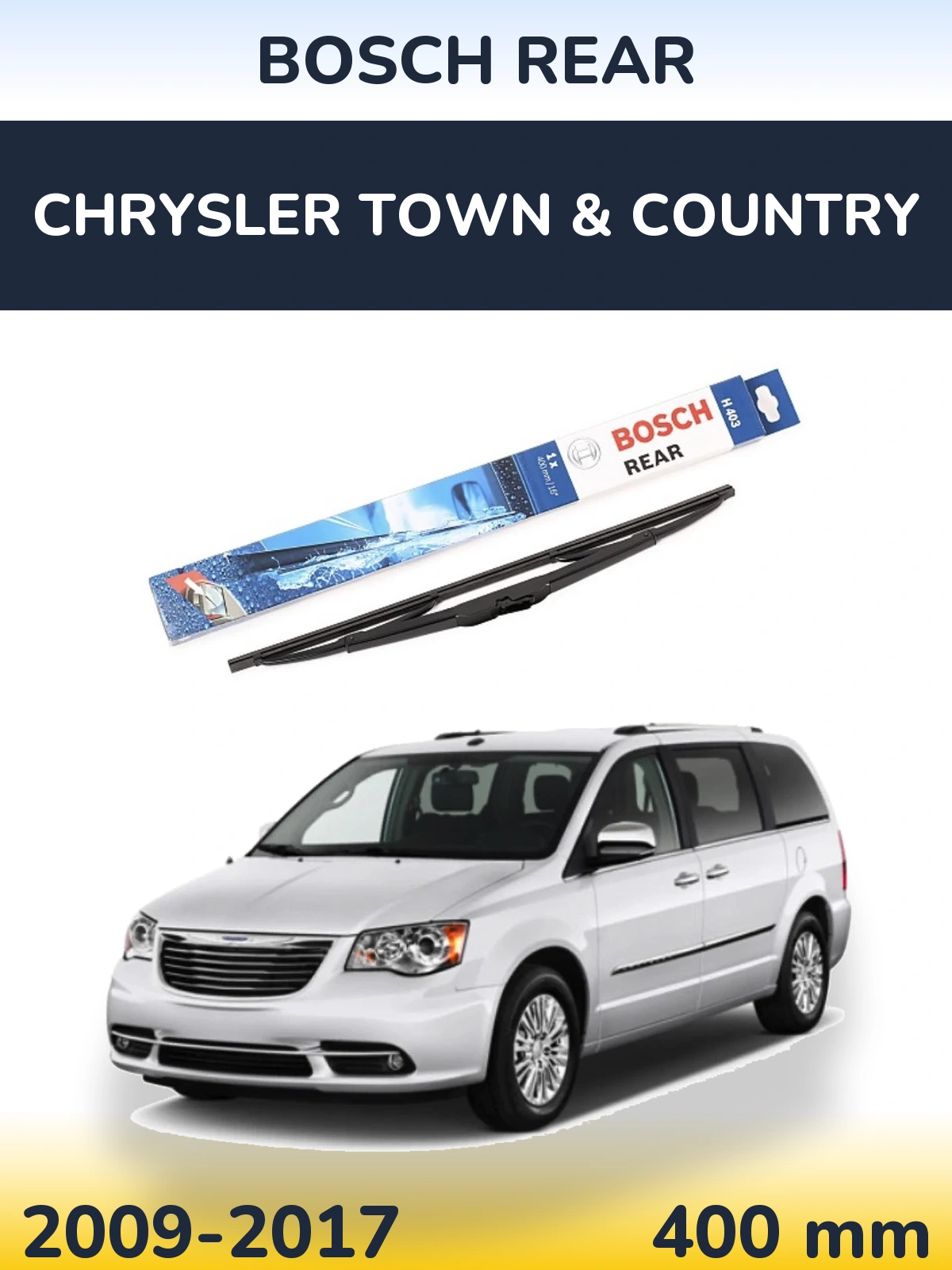 Tylna wycieraczka BOSCH Rear 400 mm do Chrysler Town & Country 2009-2017