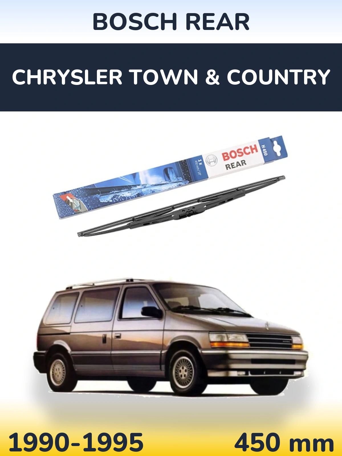 Задний дворник BOSCH Rear 450 мм для Chrysler Town & Country 1990-1995