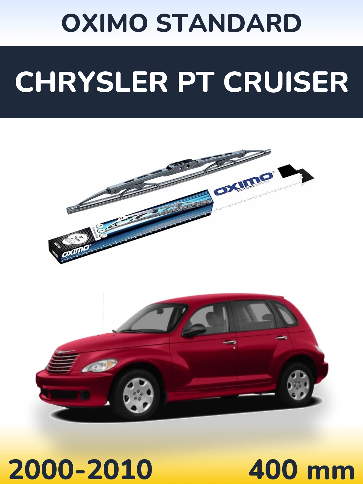 Tylna wycieraczka Oximo Standard 400 mm do Chrysler PT Cruiser 2000-2010