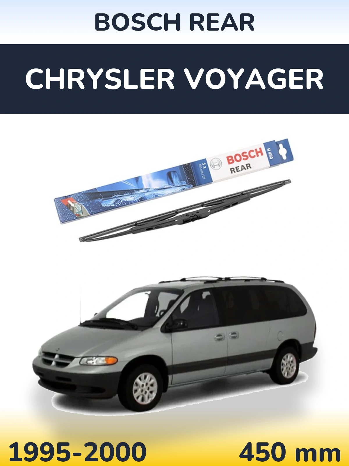 Tylna wycieraczka BOSCH Rear 450 mm do Chrysler Voyager 1995-2000