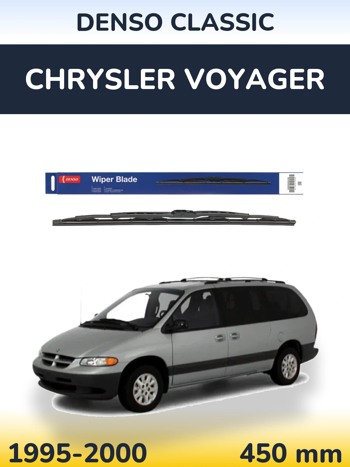 Tylna wycieraczka Denso Classic 450 mm do Chrysler Voyager 1995-2000