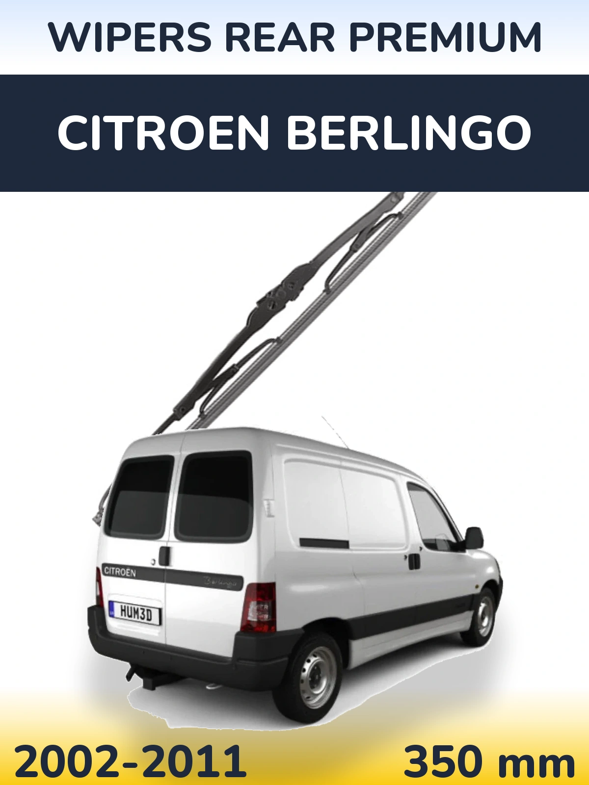 Tylna wycieraczka WIPERS REAR PREMIUM 350 mm do Citroen Berlingo 2002-2011