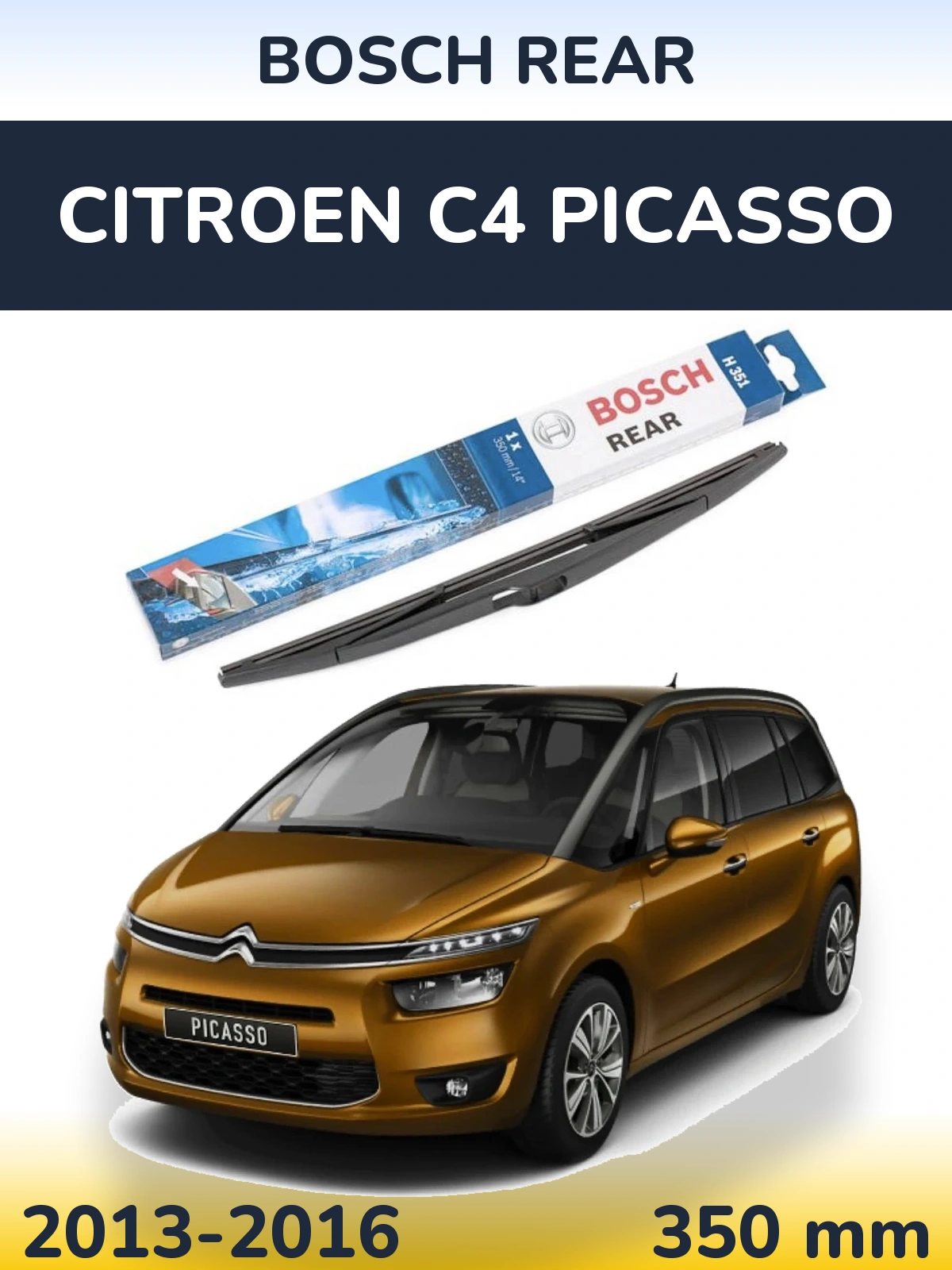 Tylna wycieraczka BOSCH Rear 350 mm do Citroen C4 Picasso 2013-2016