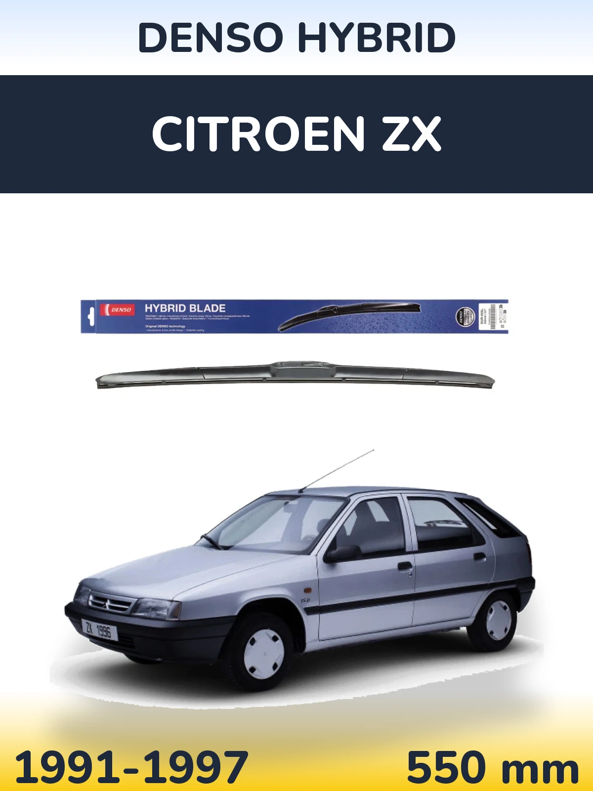 Przednia wycieraczka Denso Hybrid 550 mm do Citroen ZX 1991-1997