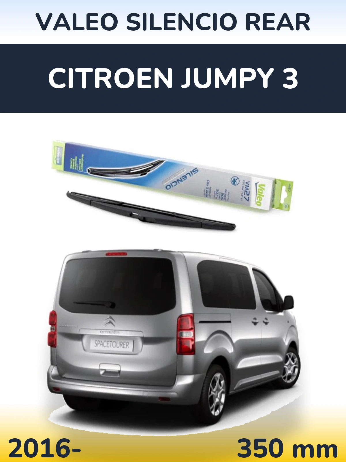 Tylna wycieraczka Valeo Silencio Rear 350 mm do Citroen Jumpy 3 2016-2026