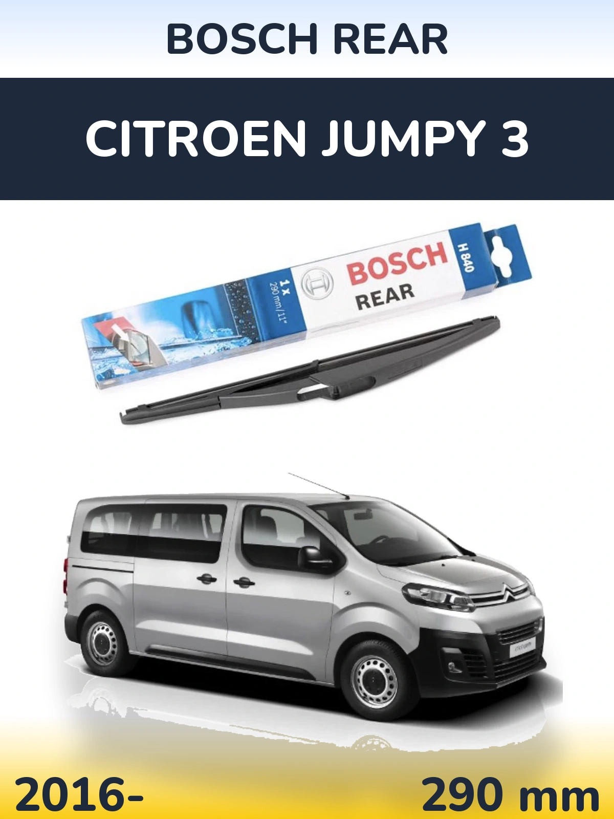 Tylna wycieraczka BOSCH Rear 290 mm do Citroen Jumpy 3 2016-2026