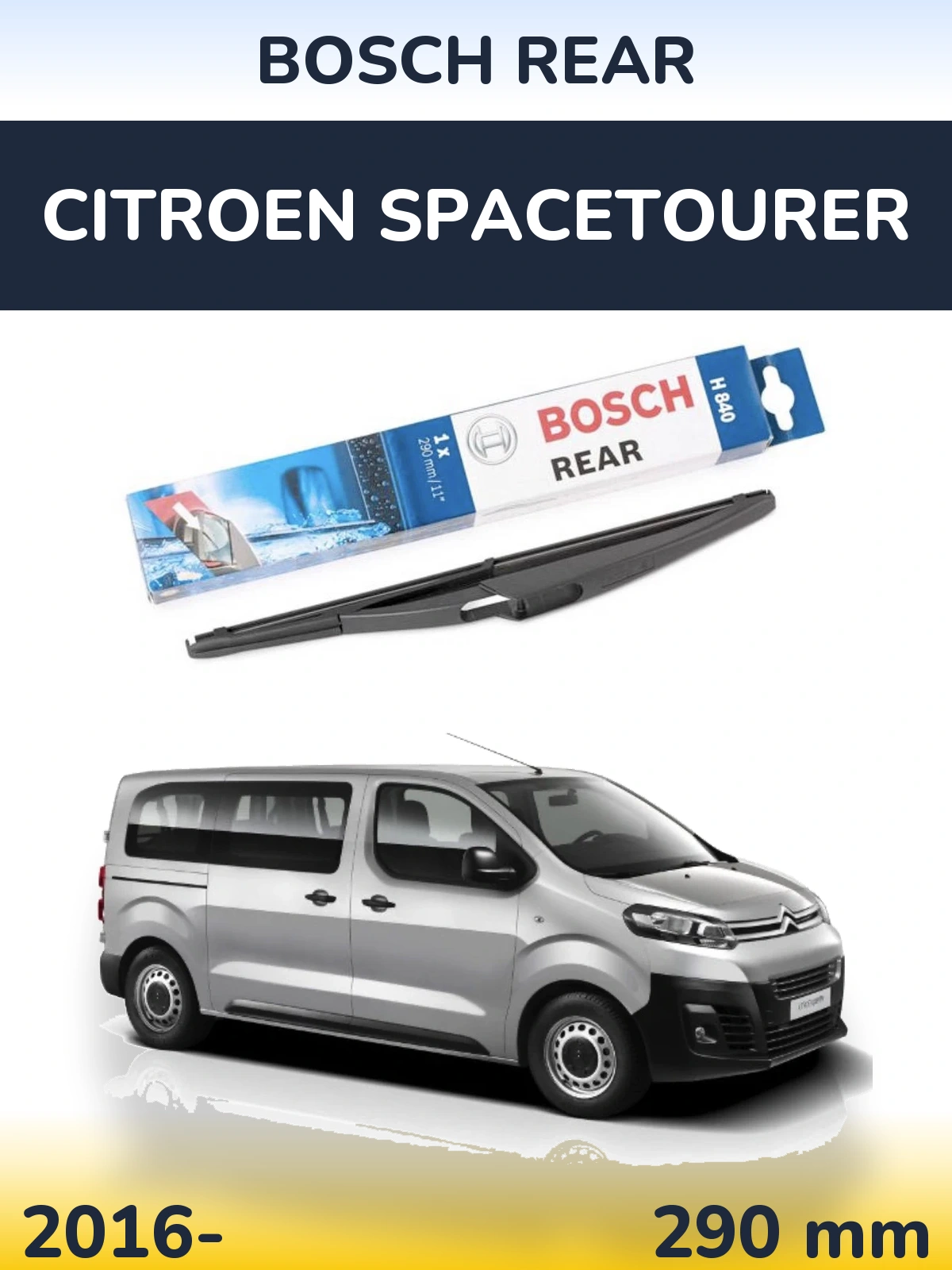 Tylna wycieraczka BOSCH Rear 290 mm do Citroen SpaceTourer 2016-2026