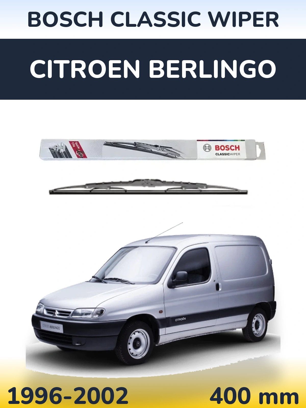 Tylna wycieraczka BOSCH Classic Wiper 400 mm do Citroen Berlingo 1996-2002