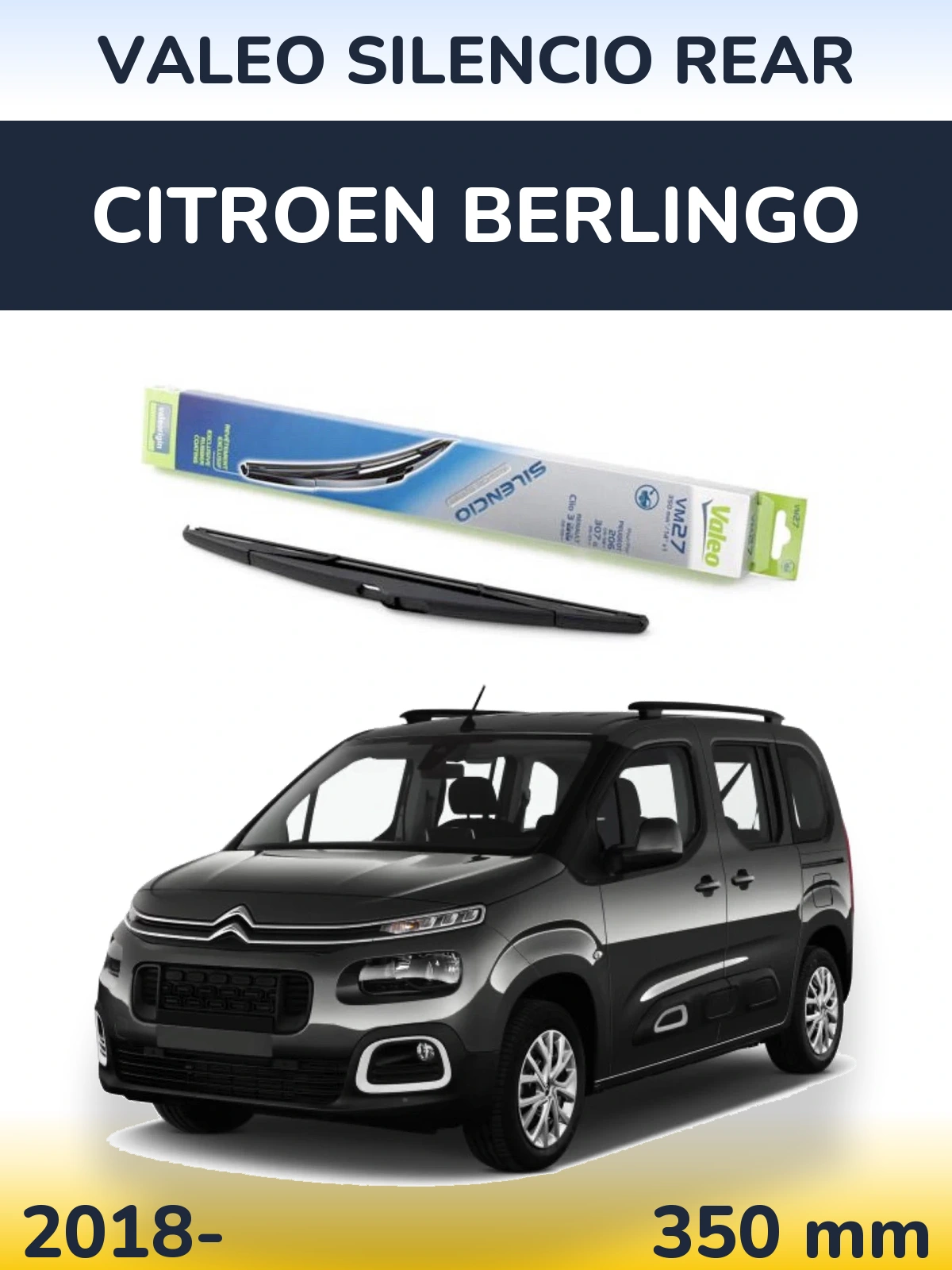Tylna wycieraczka Valeo Silencio Rear 350 mm do Citroen Berlingo 2018-2026
