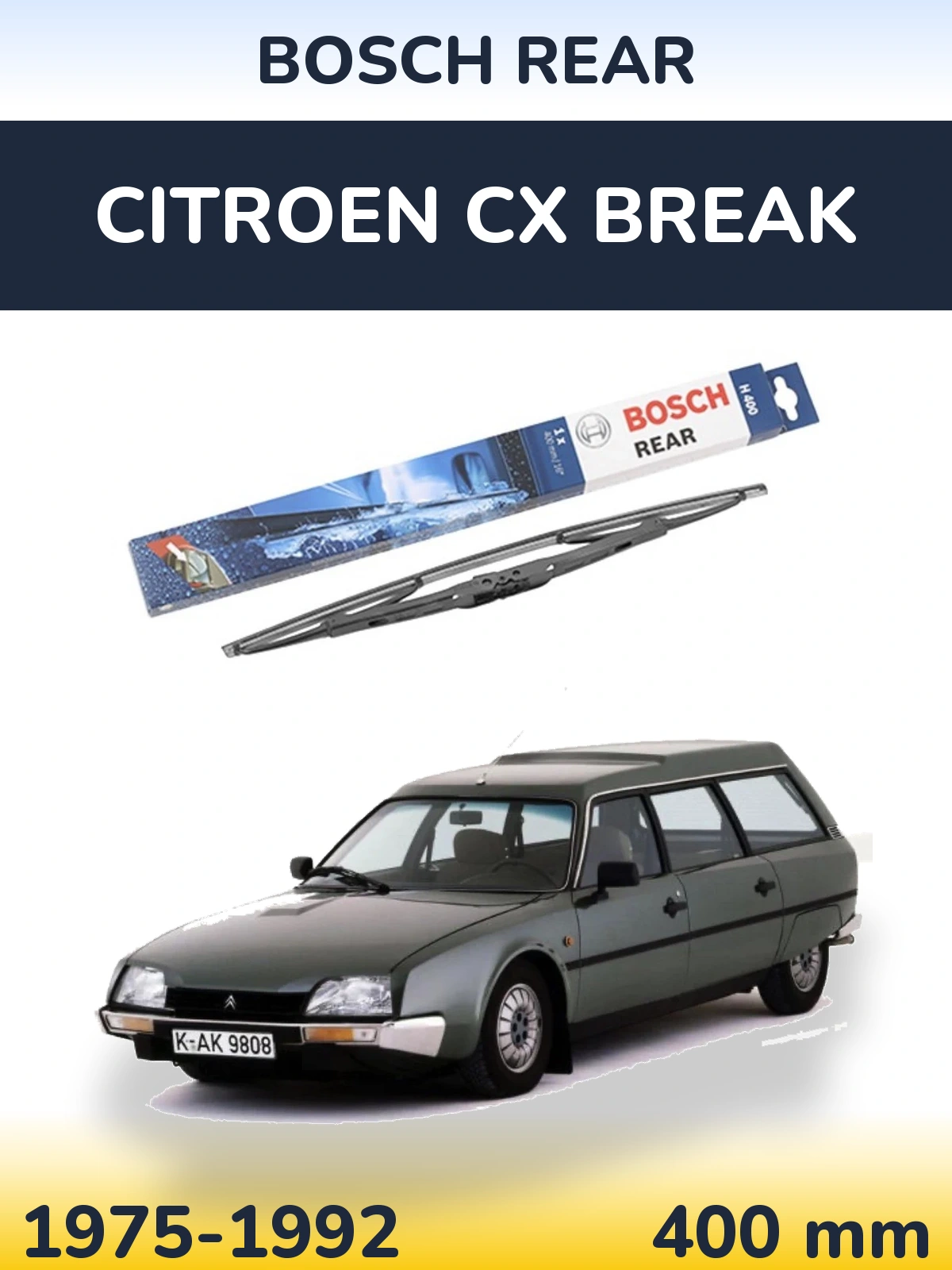 Tylna wycieraczka BOSCH Rear 400 mm do Citroen CX Break 1975-1992