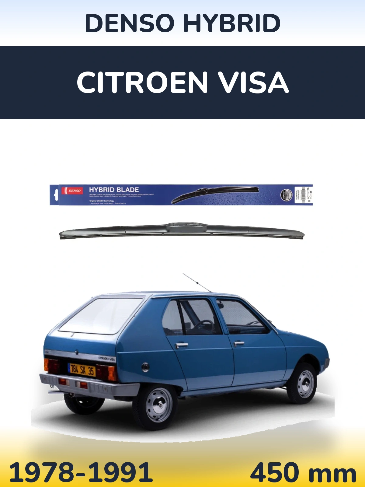 Przednia wycieraczka Denso Hybrid 450 mm do Citroen Visa 1978-1991
