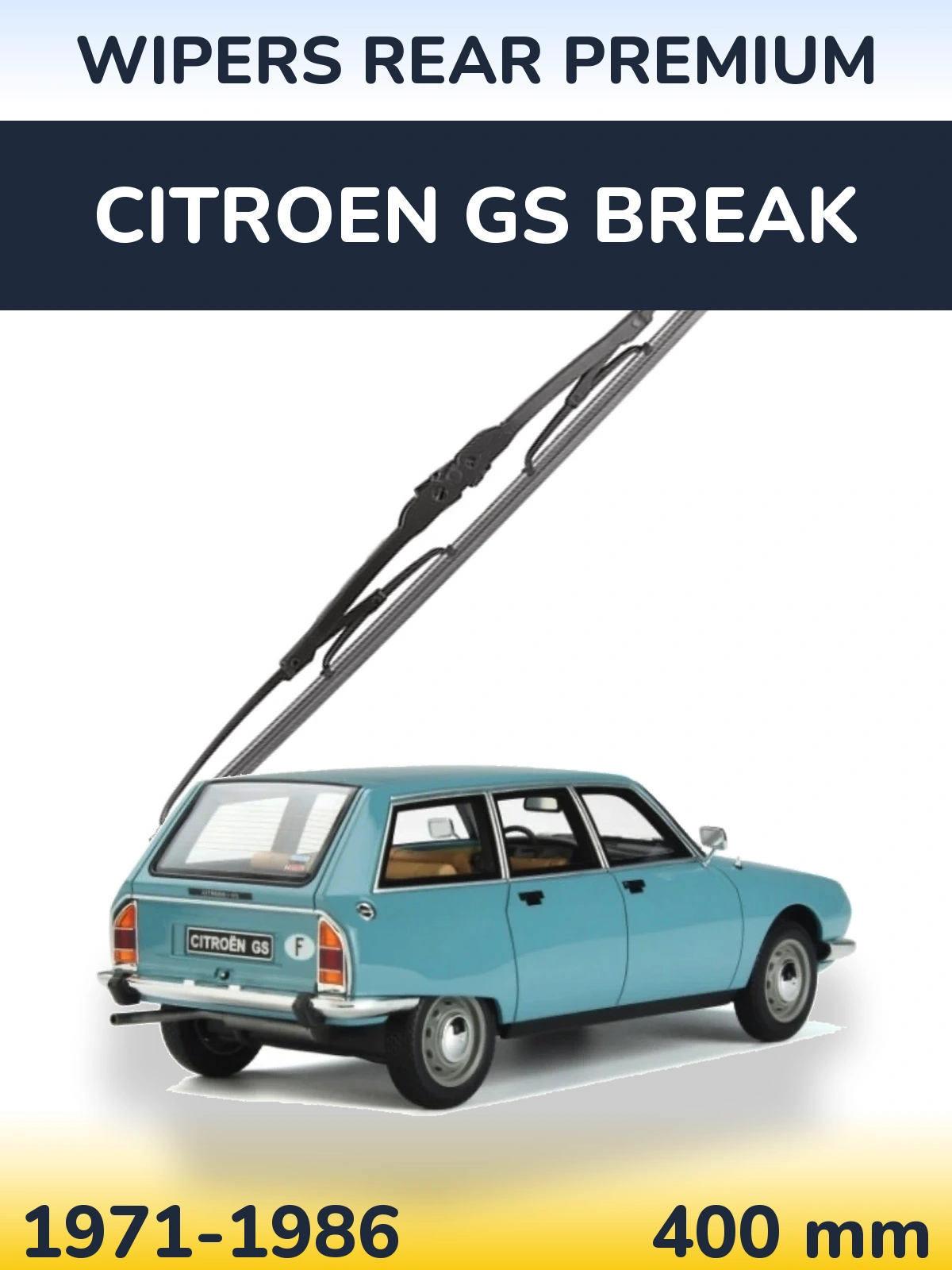 Tylna wycieraczka WIPERS REAR PREMIUM 400 mm do Citroen GS Break 1971-1986