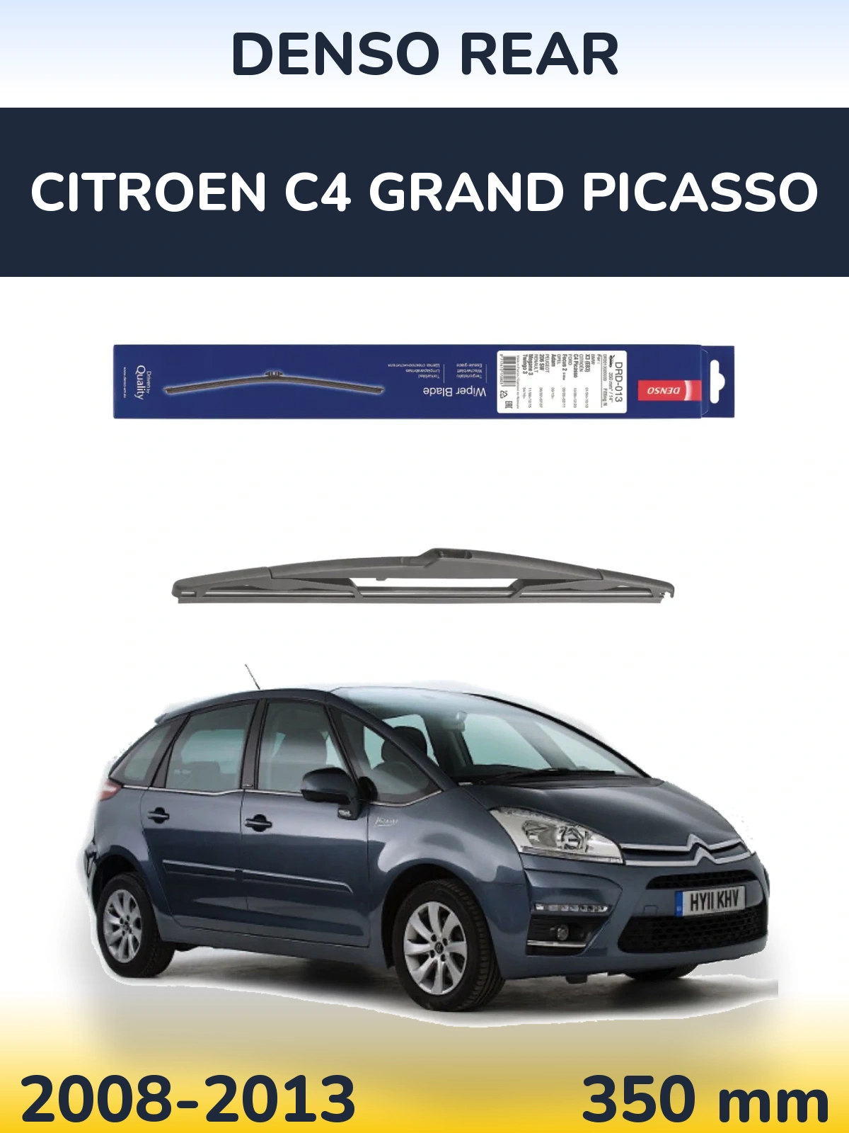 Tylna wycieraczka Denso Rear 350 mm do Citroen C4 Grand Picasso 2008-2013