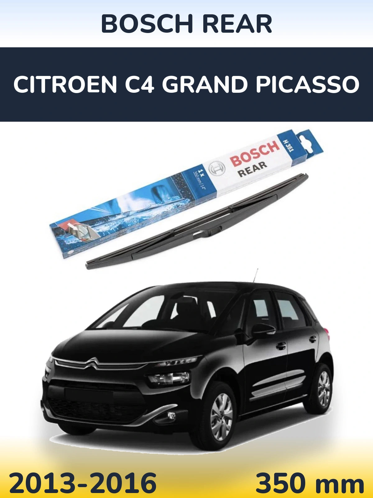 Tylna wycieraczka BOSCH Rear 350 mm do Citroen C4 Grand Picasso 2013-2016