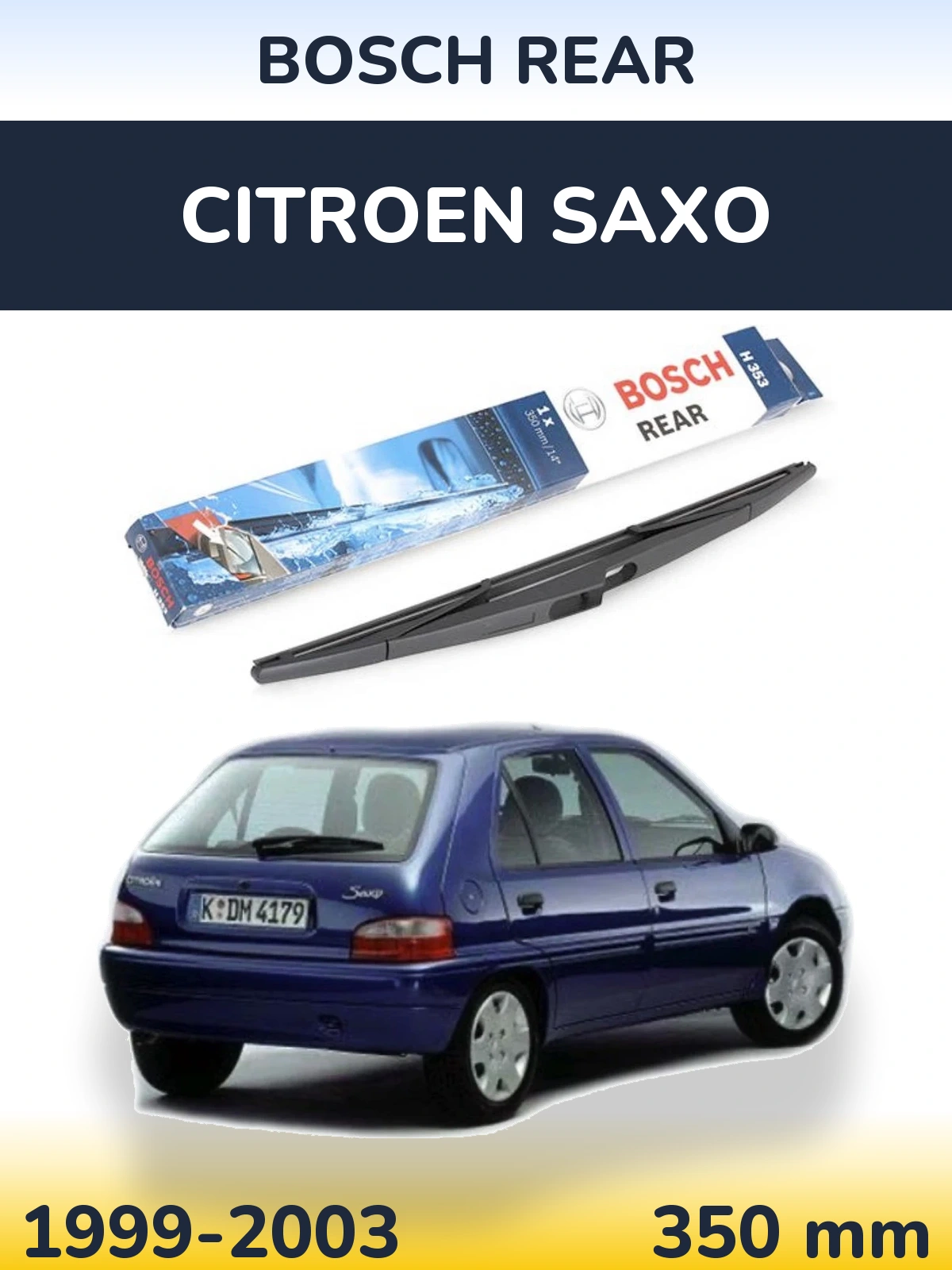 Tylna wycieraczka BOSCH Rear 350 mm do Citroen Saxo 1999-2003