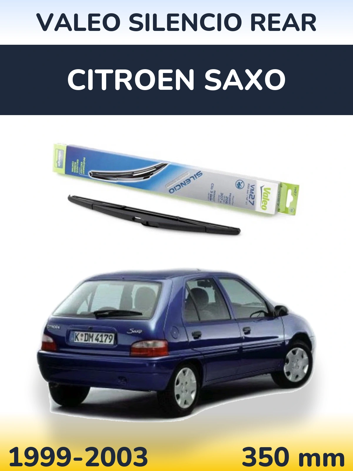 Tylna wycieraczka Valeo Silencio Rear 350 mm do Citroen Saxo 1999-2003