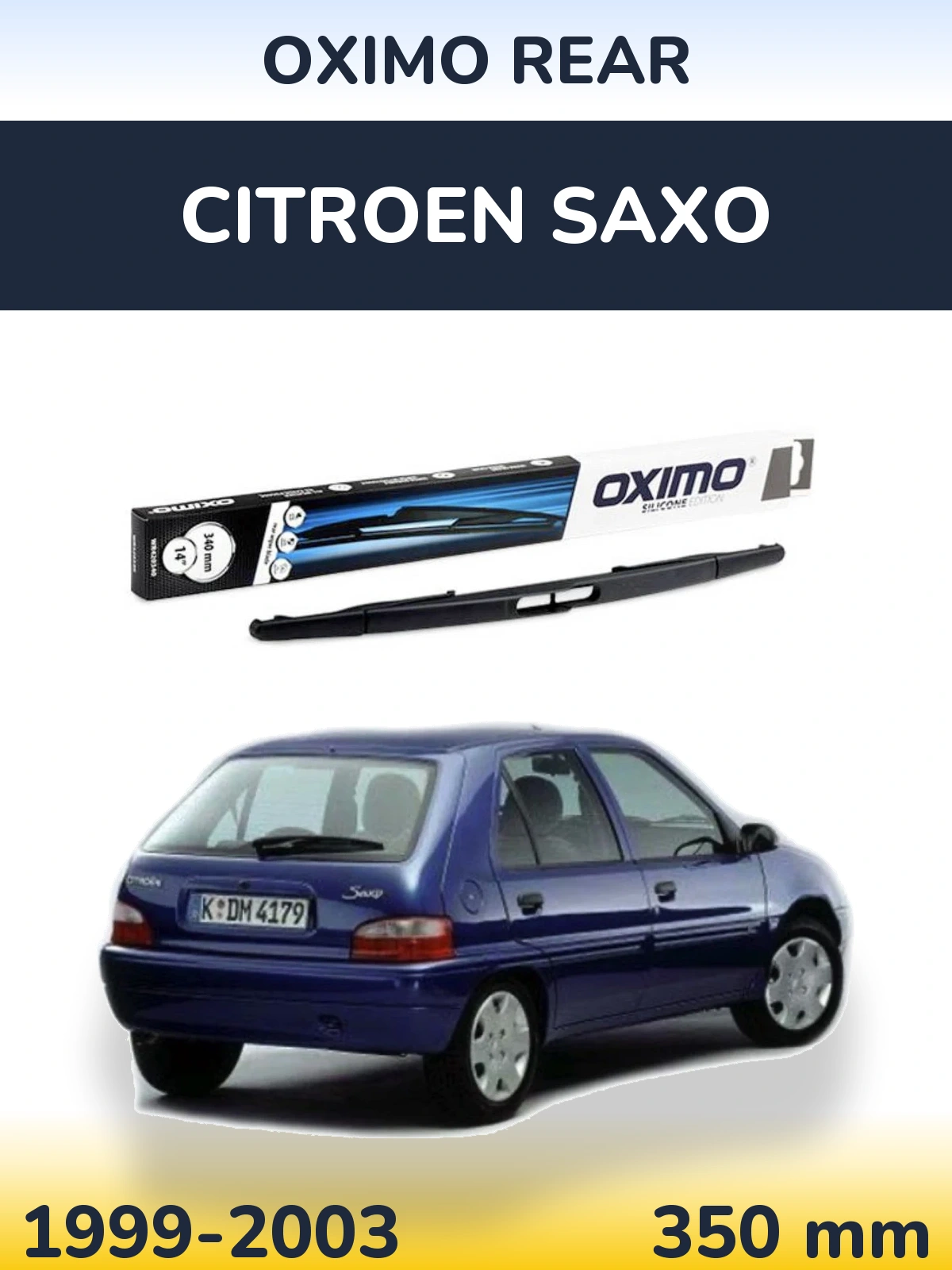 Tylna wycieraczka Oximo Rear 350 mm do Citroen Saxo 1999-2003