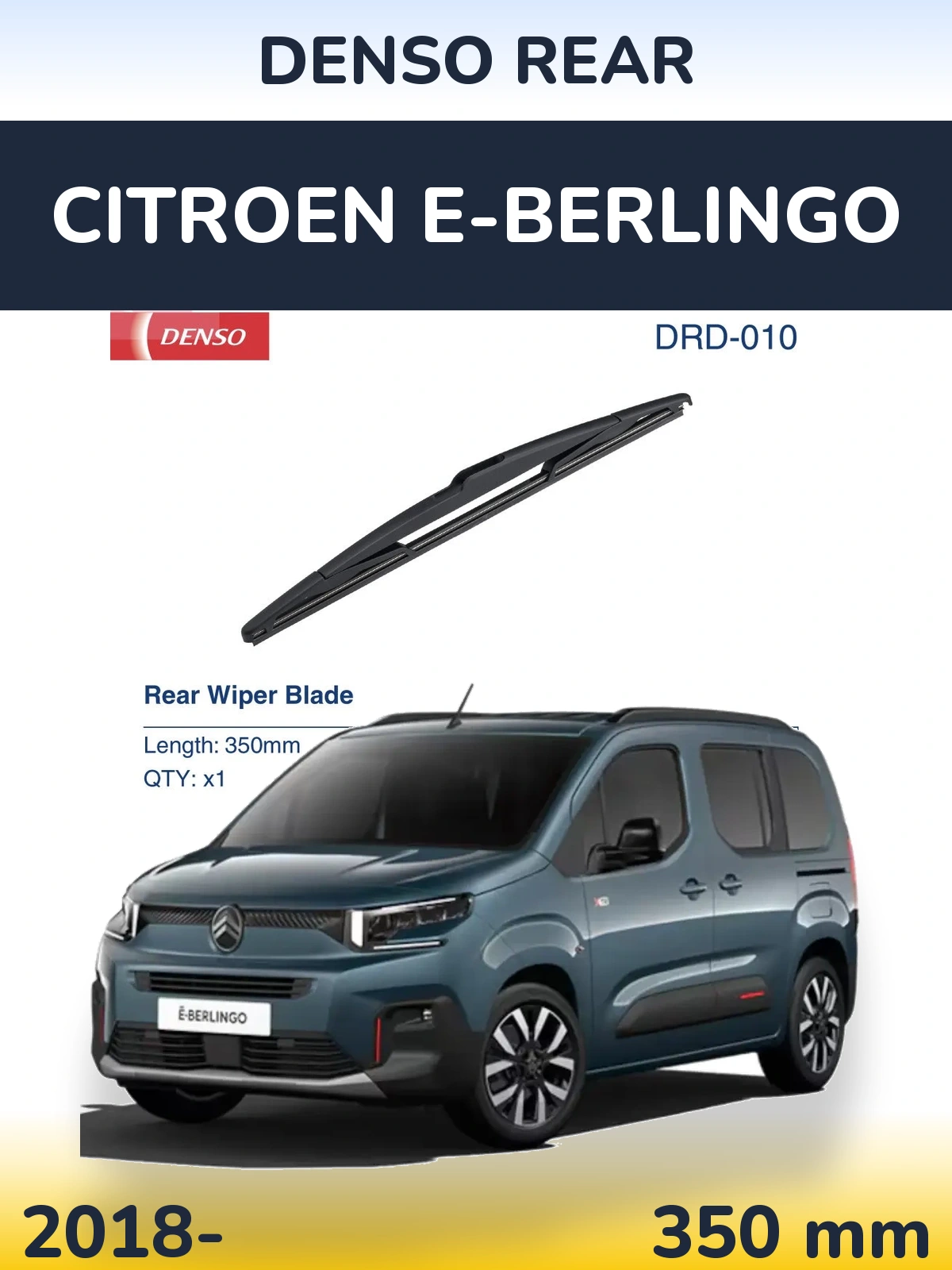 Tylna wycieraczka Denso Rear 350 mm do Citroen e-Berlingo 2018-2026