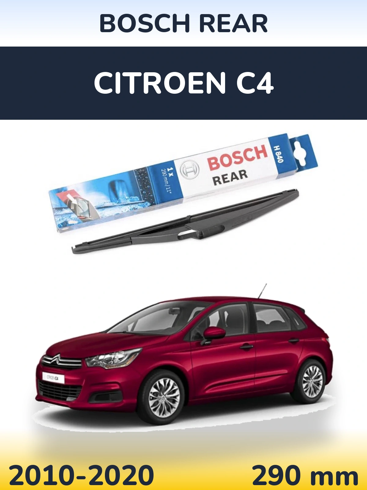 Tylna wycieraczka BOSCH Rear 290 mm do Citroen C4 2010-2020