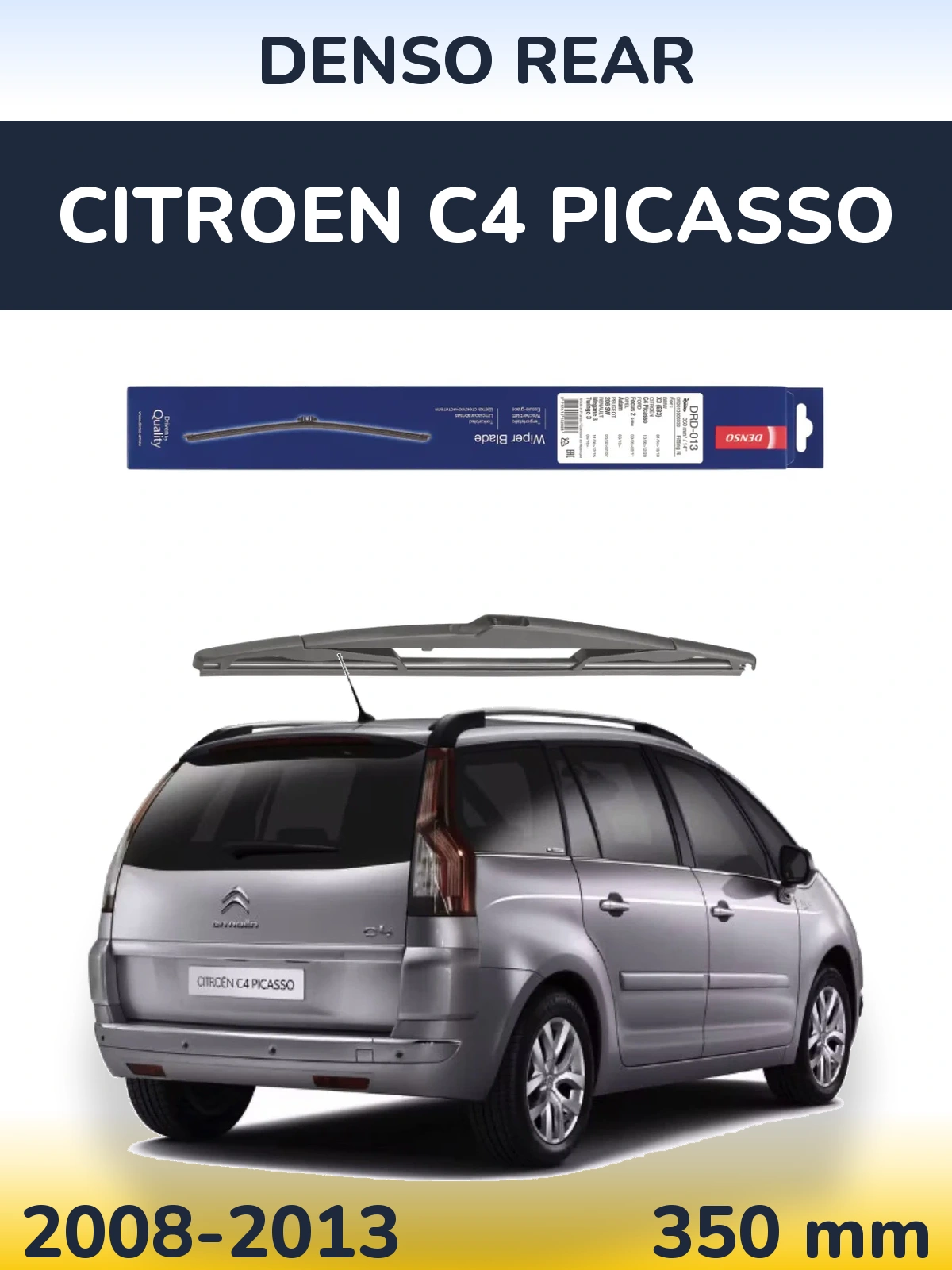 Tylna wycieraczka Denso Rear 350 mm do Citroen C4 Picasso 2008-2013