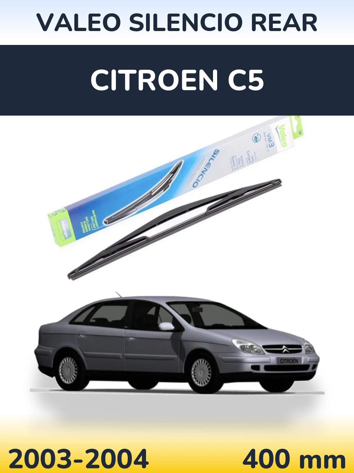 Tylna wycieraczka Valeo Silencio Rear 400 mm do Citroen C5 2003-2004