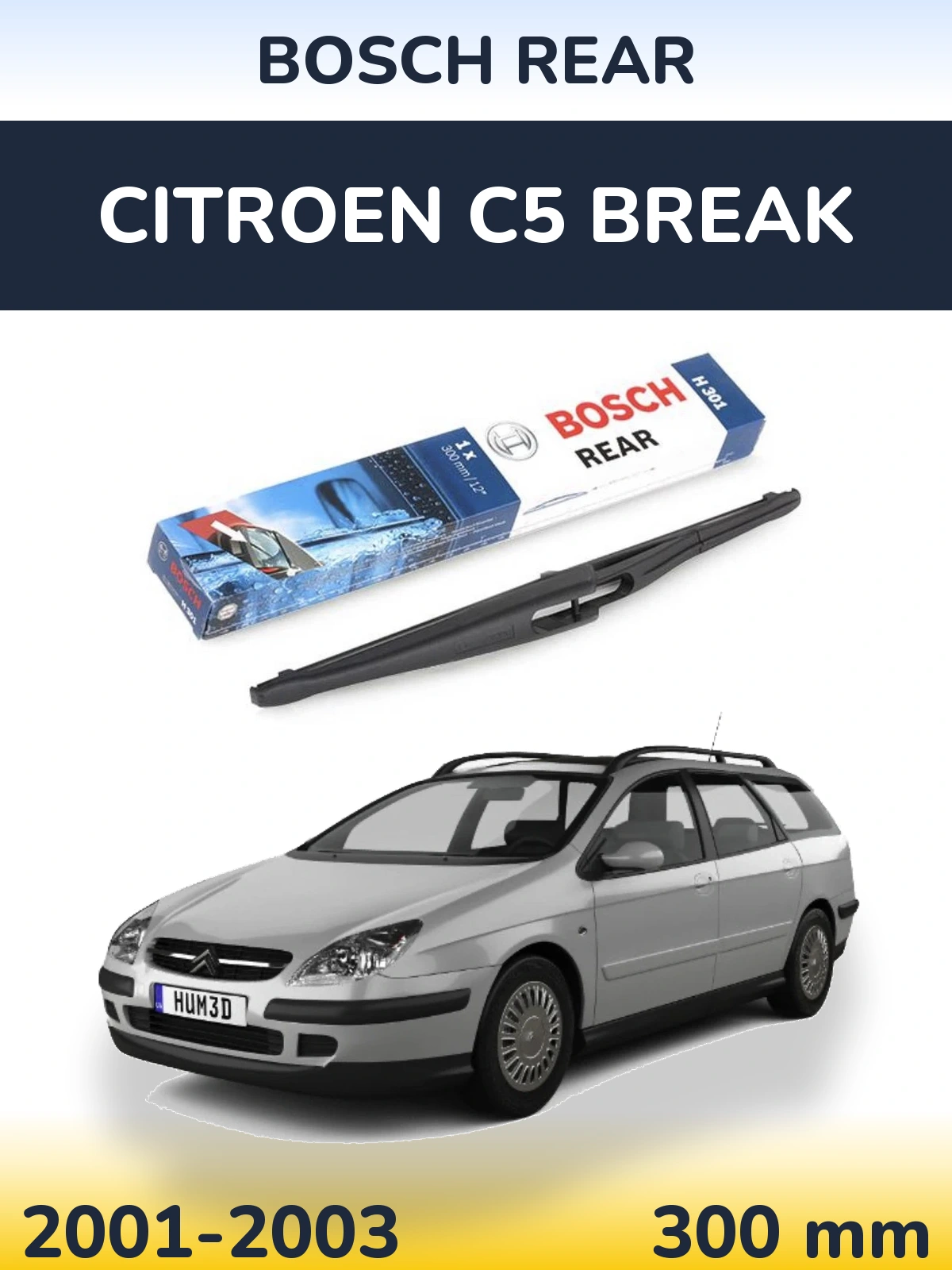 Tylna wycieraczka BOSCH Rear 300 mm do Citroen C5 Break 2001-2003