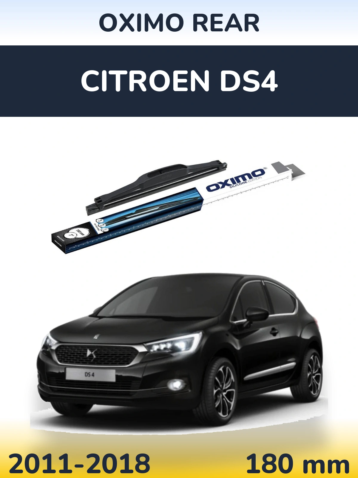 Rear wiper blade Oximo Rear 180 mm for Citroen DS4 2011-2018