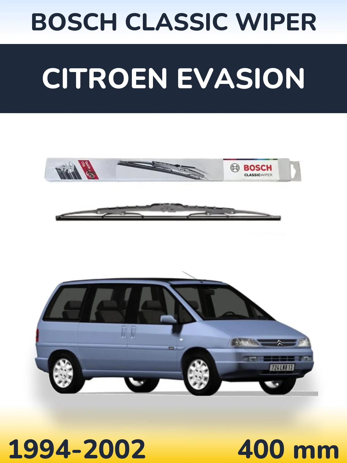 Tylna wycieraczka BOSCH Classic Wiper 400 mm do Citroen Evasion 1994-2002