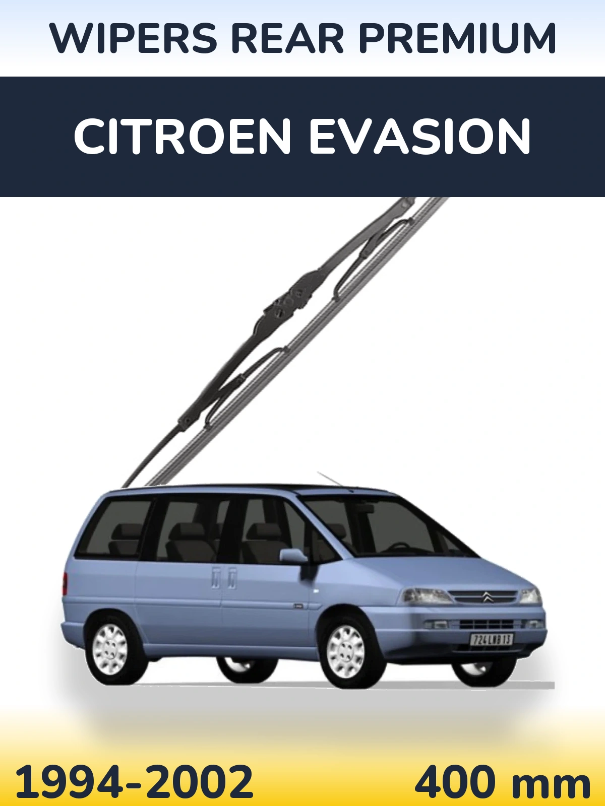 Задний дворник WIPERS REAR PREMIUM 400 мм для Citroen Evasion 1994-2002