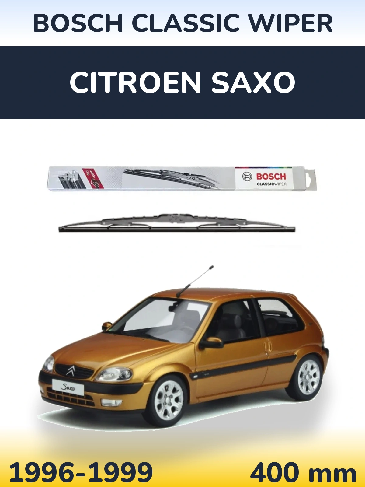 Tylna wycieraczka BOSCH Classic Wiper 400 mm do Citroen Saxo 1996-1999