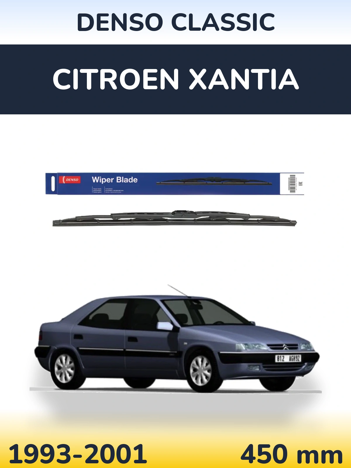 Tylna wycieraczka Denso Classic 450 mm do Citroen Xantia 1993-2001
