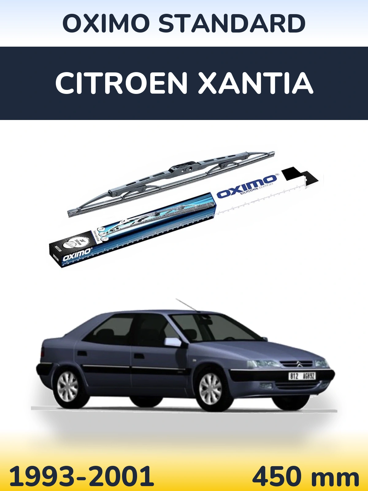 Tylna wycieraczka Oximo Standard 450 mm do Citroen Xantia 1993-2001