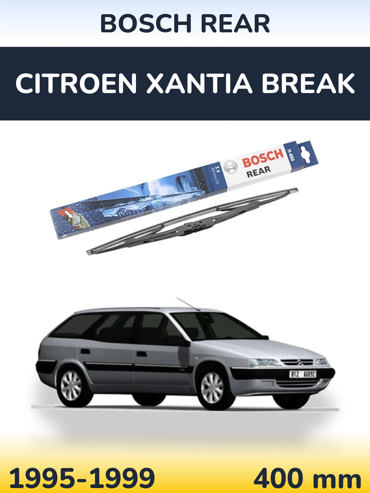 Tylna wycieraczka BOSCH Rear 400 mm do Citroen Xantia Break 1995-1999